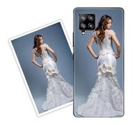 Sunrive Personalised Custom Case compatible with Samsung Galaxy A50/A50S/A30S, Customised with your own photo, image, Picture, or text Make Your Own Case, (PC Bumper + Acrylic Back) black