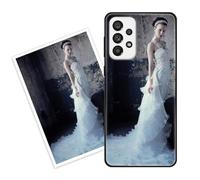 Sunrive Personalised Custom Case compatible with Samsung Galaxy A80/A90, Customised with your own photo, image, Picture, or text Make Your Own Case, (PC Bumper + Acrylic Back) black