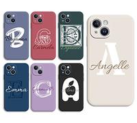 Sunrive Personalised Custom Case compatible with Samsung GalaxyA06 A07 A13 A14 A15 A16 A17 A37 A52s A53 A56 A57 A33 A36 S21 S24 S25Edge S26 Plus Ultra FE,it Customised Cover with Initial Name & Text