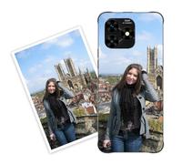 Sunrive Personalised Custom Case compatible with UMIDIGI G5, Soft TPU Clear Shock Absorbing Customised Cover with your own photo, image, Picture, or text Make Your Own Case