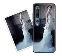 Sunrive Personalised Custom Case compatible with Xiaomi Mi Note 10/10 Pro/Mi CC9 Pro, Customised with your own photo, image, Picture, or text Make Your Own Case, (PC Bumper + Acrylic Back) black