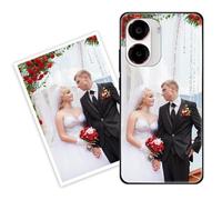 Sunrive Personalised Custom Case compatible with Xiaomi Poco X7Pro 5G/Turbo4, Customised with your own photo, image, Picture, or text Make Your Own Case, (Soft TPU Bumper + Tempered Glass Film Back)