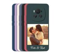 Sunrive Personalised Custom Cover compatible with HUAWEI HONOR MAGIC 6 PRO, Soft TPU matte Shock Absorbing Customised TPU Case with your own photo,image, Logo, text +1 x universal Phone Strap
