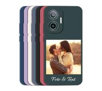 Sunrive Personalised Custom Cover compatible with Redmi Turbo 4 Pro, Soft TPU matte Shock Absorbing Customised TPU Case with your own photo,image, Logo, text +1 x universal Phone Strap