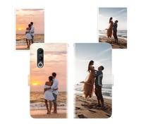 Sunrive Personalised Custom PU Leather Phone Case compatible with Doogee Blade20 Max,Customised Cover with your own photo,image,Picture,or text Make Your Own Case + Phone Lanyard