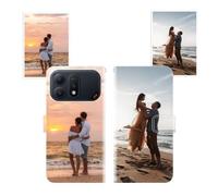 Sunrive Personalised Custom PU Leather Phone Case compatible with Honor Win Turbo,Customised Cover with your own photo,image,Picture,or text Make Your Own Case + Phone Lanyard