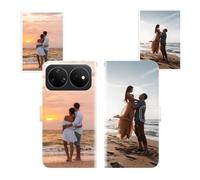 Sunrive Personalised Custom PU Leather Phone Case compatible with Huawei Nova 16 Ultra,Customised Cover with your own photo,image,Picture,or text Make Your Own Case + Phone Lanyard