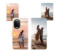 Sunrive Personalised Custom PU Leather Phone Case compatible with Huawei Nova 16Z,Customised Cover with your own photo,image,Picture,or text Make Your Own Case + Phone Lanyard