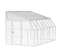 Canopia by Palram Lean To Greenhouse Sun Room Clear 8X14 - Polycarbonate/acrylic - L446 X W257 X H266 Cm