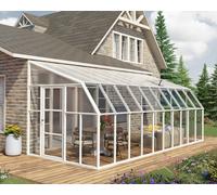 Canopia by Palram Lean To Greenhouse Sun Room Clear 8 X 20 - Polycarbonate/acrylic - L632 X W257 X H266 Cm