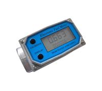 sunroot 1 Piece Flow Meter 1Inches Digital Flow Meter Aluminum Alloy Fuel Meter Turbine Flow Meter & Digital Meter in Industry-Grade Blue