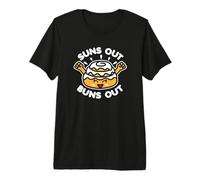 Suns Out Buns Out Cinnamon Roll Kawaii Summer Dark Premium T-Shirt