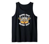 Suns Out Buns Out Cinnamon Roll Kawaii Summer Dark Tank Top