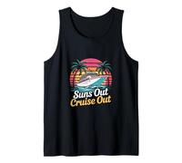 Suns Out Cruise Out Summer Cruise Sunset Trip Tank Top