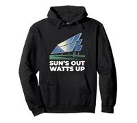 Sun's Out Watts Up Funny Solar Energy Panel Renewable Pullover Hoodie