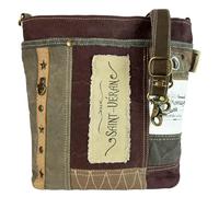 Sunsa Shoulder Bag Women's Canvas & Leather Medium Handbag Vintage Lady Bag Shoulder Bag Crossbody Bag Ladies Bag Beautiful Gift for Women
