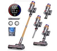 SunSare Cordless Vacuum Cleaner, 600W/50Kpa, Max 65 Mins Runtime, Wall-mounted Charging, Self-Standing, vacuum cleaner with Touch Screen, stick vacuum for Home, 2025 Latest Motor, X7A