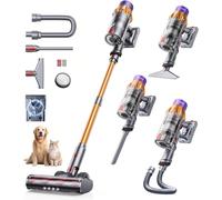 SunSare Cordless Vacuum Cleaner 65Mins 600W 50KPa, Cordless Stick Vacuum with Self-Standing, Aromatherapy, AUTO Mode, 1M Hose, Wall-Charging, Powerful Vacuum for Pet Hair/Carpets/Hardwood (X7A Pro)