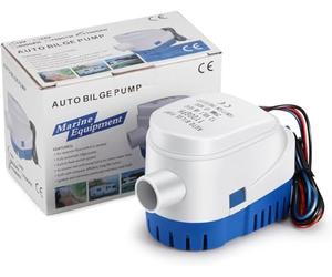 SUNSBELL Automatic 1100 GPH Bilge Pump, 12V DC Electric Submersible Pontoon Pump for Boat, White