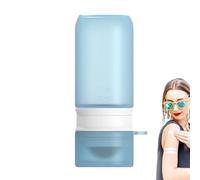 Sunscreen Applicator | 100ml Refillable Silicone Dispenser | Bottle with Facial Sunscreen Applicator | For Kids, Adults, Families, Men and Women, Daily Use, Sports A