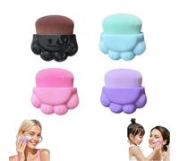 Sunscreen Applicator Cute Cat Paw Design Sunscreen Brush with Protective Cover Sun Lotion Applicator Kids Sunscreen Applicator Brush Set, Sunscreen Roller Applicator (4pc)