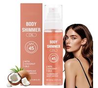 Sunscreen Body Glow Oil,Body Shimmer Sunscreen,Spf 42 Broad Spectrum,Body Glitter Spray,Shimmer Body Lotion,Sun Protection Spray,Give Skin a Glow Finish,Hydrating Against Sunburn UVA & UVB Protection