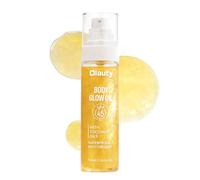 Sunscreen Body Glow Oil,Broad Spectrum SPF 45,Glitter Shimmer Body Oil with Gold Mica,Moisturizing Coconut Oils,Waterproof Non Sticky Sun-kissed Skin Moisturizer Beach Travel Essentials (#01 Gold)