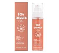 Sunscreen Body Glow Oil, Broad Spectrum SPF 45 Sunscreen, Nourishing Moisturizer 100ml, Travel Size Hydrating Protection, Sun Care for Daily Use Adults, Coworkers, Friends and Family