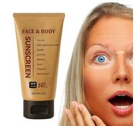 Sunscreen Cream, 85g Body Sunscreen, SPF50 Moisturizing UV Protection, Non Greasy Formula Sensitive Skin, Ideal for Outdoor Activities, Travel, Camping, Sports, Daily Use by Men and Women