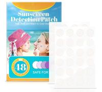 Sunscreen Detection Patch,Sun Patches for Sunscreen -48 Waterproof UV Detecting Stickers UV Patches for Reapply to Avoid Burns Reminder Stickers