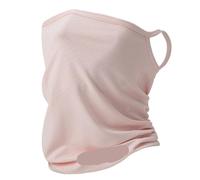 Sunscreen Face Mask Outdoor Sunscreen Mask For Women, Summer Hanging Ear, Solid Color, Letter Elastic Breathable Neck Cover, Men's Face Towel(Pink)
