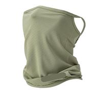 Sunscreen Face Mask Outdoor Sunscreen Mask For Women, Summer Hanging Ear, Solid Color, Letter Elastic Breathable Neck Cover, Men's Face Towel(Green)