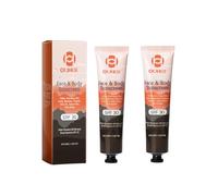 Sunscreen for Face & Body SPF 50, Natural Mineral Sunscreen, Moisturizing Sunscreen SPF30+, Natural Mineral Sunscreen, Water Resistant, Fragrance-Free, Non-Greasy Formula (2 PCS)