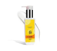 Sunscreen Lotion | SPF 50 PA+++ | Lightweight, 1% hyaluronic acid, vitamin C, protection from UVA and UVB rays, no white cast, a natural radiant glow, no alcohol, and no parabens | 100 ml (Pack Of 1)