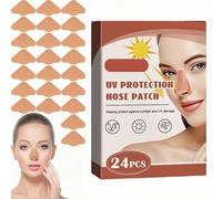 Sunscreen Nose Patches, Nose Sunscreen,Prevent The Nose from Tanning, 24pcs Anti UV Nose Patch, Anti UV Nose Mask for Men and Women, Breathable Sunscreen Nose Patch for Outdoor