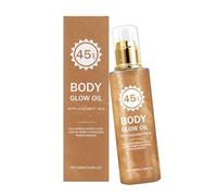 Sunscreen Oil SPF 45 | 100ml Lightweight Non-Greasy UV Protection Body & Face Moisturizer for Men Women Sensitive Skin - Travel Beach Sports Outdoor Daily Use (1pcs)