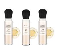 Sunscreen Setting Powder with Sunscreen Brush, Long-Lasting Water and Sweat-Proof, Portable Setting Powder, Oil Control Natural Matte, Light and Breathable (3, 8g)