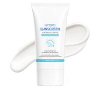 Sunscreen SPF 50 for Face, Water-Based Moisturiser with SPF, Broad Spectrum UVA/UVB Protection, No White Cast & Non-Greasy, Lightweight Daily Sun Cream Under Makeup, Travel Size 50g