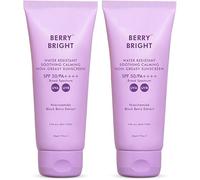 sunscreen SPF 50 PA++++ | 100g | Niacinamide Gel Sunscreen with Black Berry Extract, Lightweight, Water Resistant, Suitable for All Skin Types - Berry Bright