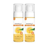 Sunscreen SPF 55 PA+++ Matte Finish - 100ml (Pack of 2) | Broad Spectrum UVA & UVB Protection | No White Cast | Vitamin C-Rich Raspberry, Avocado Oil & Carrot Seed Extract | No Parabens & Silicones