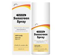 Sunscreen Spray, Lightweight, Breathable Sunscreen Protection for Sensitive Skin Face and Body, Weightless Non-Greasy Protection, No White Cast, Beach & Pool Essentials, 60ml (1)