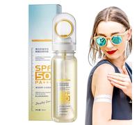 Sunscreen Spray, Travel Spf 50, 1.97x7.87in Broad Spectrum Protection, 90ml Portable Size, Water-Resistant Formula for Workouts, Vacation, Water Sports, Outdoor Activities