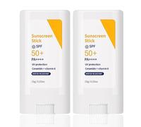Sunscreen Stick SPF 50+, 2 PCS Invisible Sun Stick SPF 50 Face & Body, Factor 50 Sun Cream With Hyaluronic Acid and Ceramides for Broad Spectrum Sun Protection, Smei-Matte & Waterproof & Non-Greasy