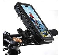 SUNSEATON Motorcycle Cell Phone Holder, Waterproof Bicycle Phone Holder with 360° Rotation, Motorcycle Phone Holder Handlebar Touch ID Face ID Compatible with Smartphones from 4.7 "to 6.5"