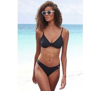 Sunseeker 'Loretta' Textured Pattern Triangle Bikini Top Black