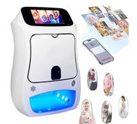 Sunseota 3D Automatic Smart Nail Machine Nail Printer, nail printer machine,nail printer,20 Seconds Painting Digital Mobile Nail Art Printer with Touch Screen Display,for Home Use and Nail Studios