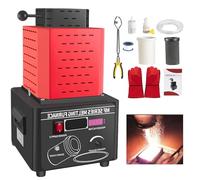 Sunseota 5000W Gold Melting Furnace, Melting Furnace,Upgraded Digital Metal Melting Machine 1600℃/2912℉ with 1/2/3KG Graphite Crucible, Melting for Gold, Silver, Aluminum and Copper Red-3kg