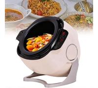 Sunseota Automatic Cooking Machine, 2000W 6L auto Cooking Wok Fried Rice Machine,One-Click Smart Start, Three Speed Adjustable,360 ° Automatic Rotation, for Stir Frying,Stewing,Cooking 220V