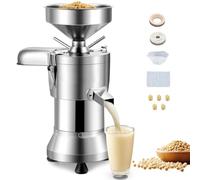 Sunseota Commercial Soybean Milk Maker, 1100W Automatic Soy Milk Making Machine, 25KG/H Electric Grain Mill Grinder for Kitchen Soymilk, Dried bean, Tofu