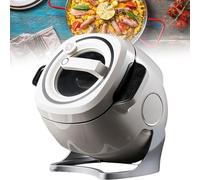 Sunseota Cooking Machine, 6L Portable Automatic Stir Fry Cooker, with Smart Touch Panel and 360° Rotating Inner Pot, 6l Large Capacity, 3D All-Round Heating, for Stir-Frying, Stewing, Cooking 110V